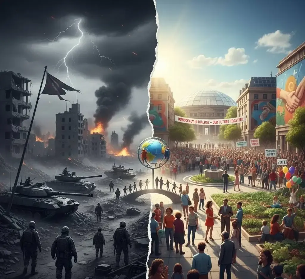 صورة الغلاف لـ السلام وأزمات البشرية الراهنة